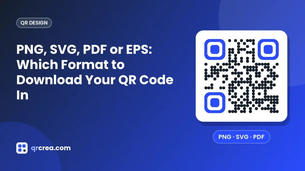 PNG, SVG, PDF or EPS: Which Format to Download Your QR Code In