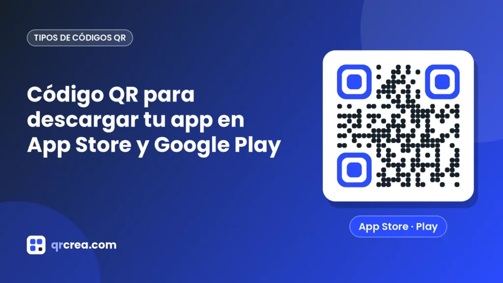 QR Code para baixar seu app na App Store e no Google Play